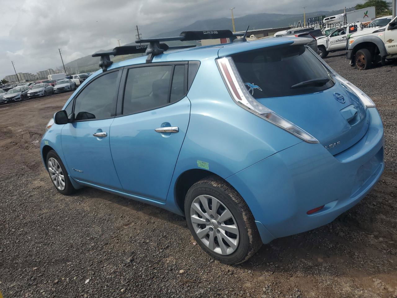 2015 Nissan Leaf S Blue vin: 1N4AZ0CP5FC318292