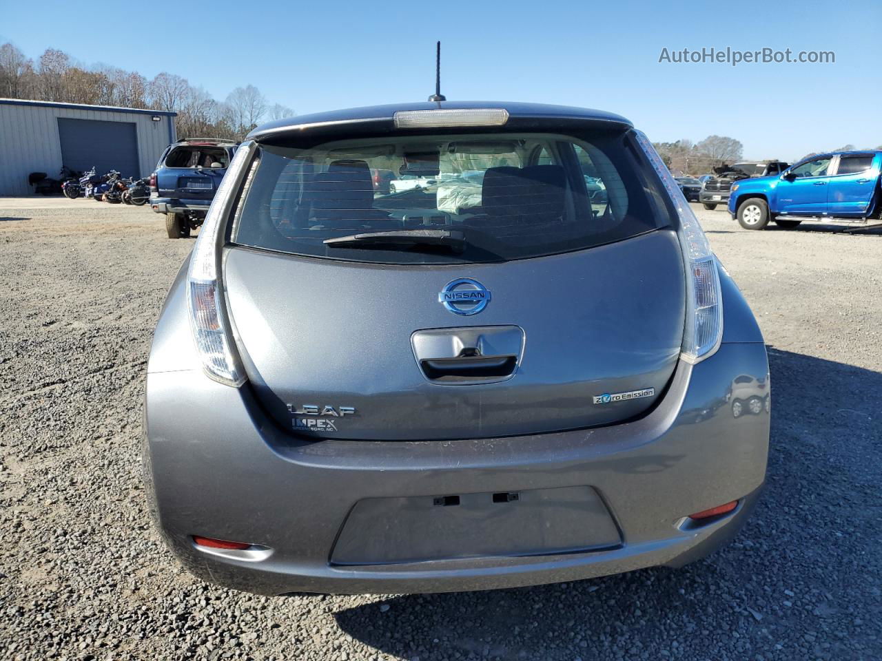 2015 Nissan Leaf S Gray vin: 1N4AZ0CP5FC327560