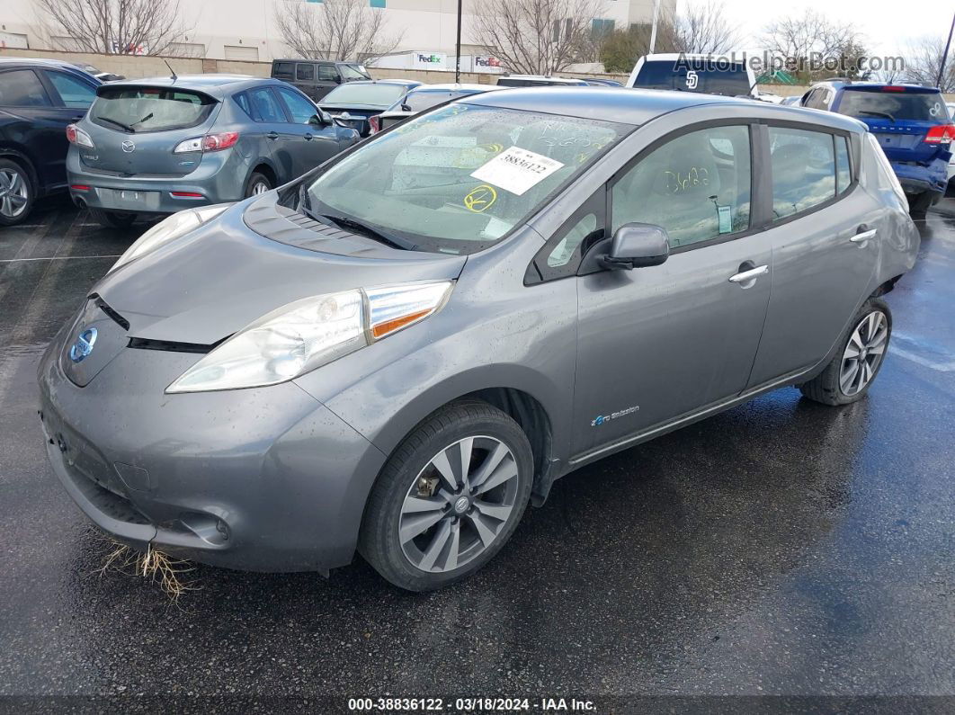 2015 Nissan Leaf Sv Gray vin: 1N4AZ0CP5FC330295