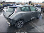 2015 Nissan Leaf Sv Gray vin: 1N4AZ0CP5FC330295