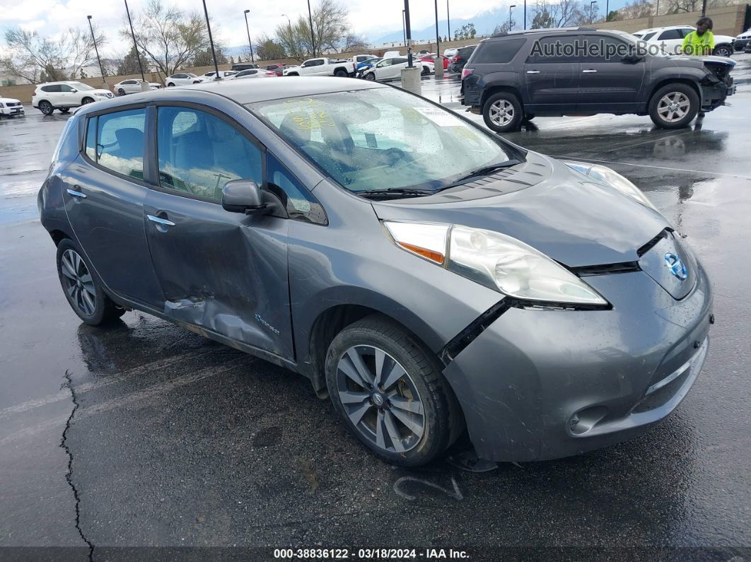 2015 Nissan Leaf Sv Gray vin: 1N4AZ0CP5FC330295