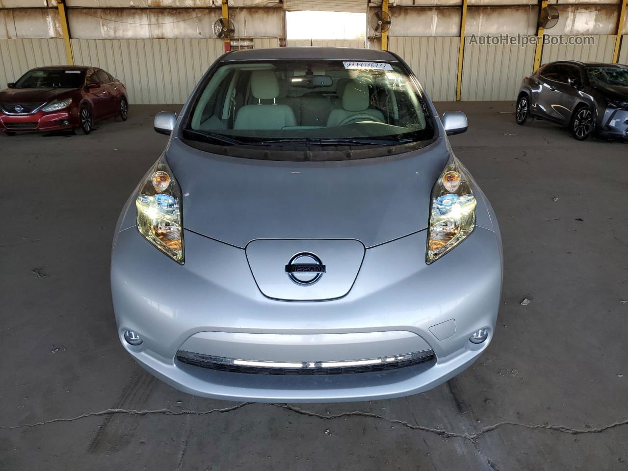 2015 Nissan Leaf S Silver vin: 1N4AZ0CP5FC331270