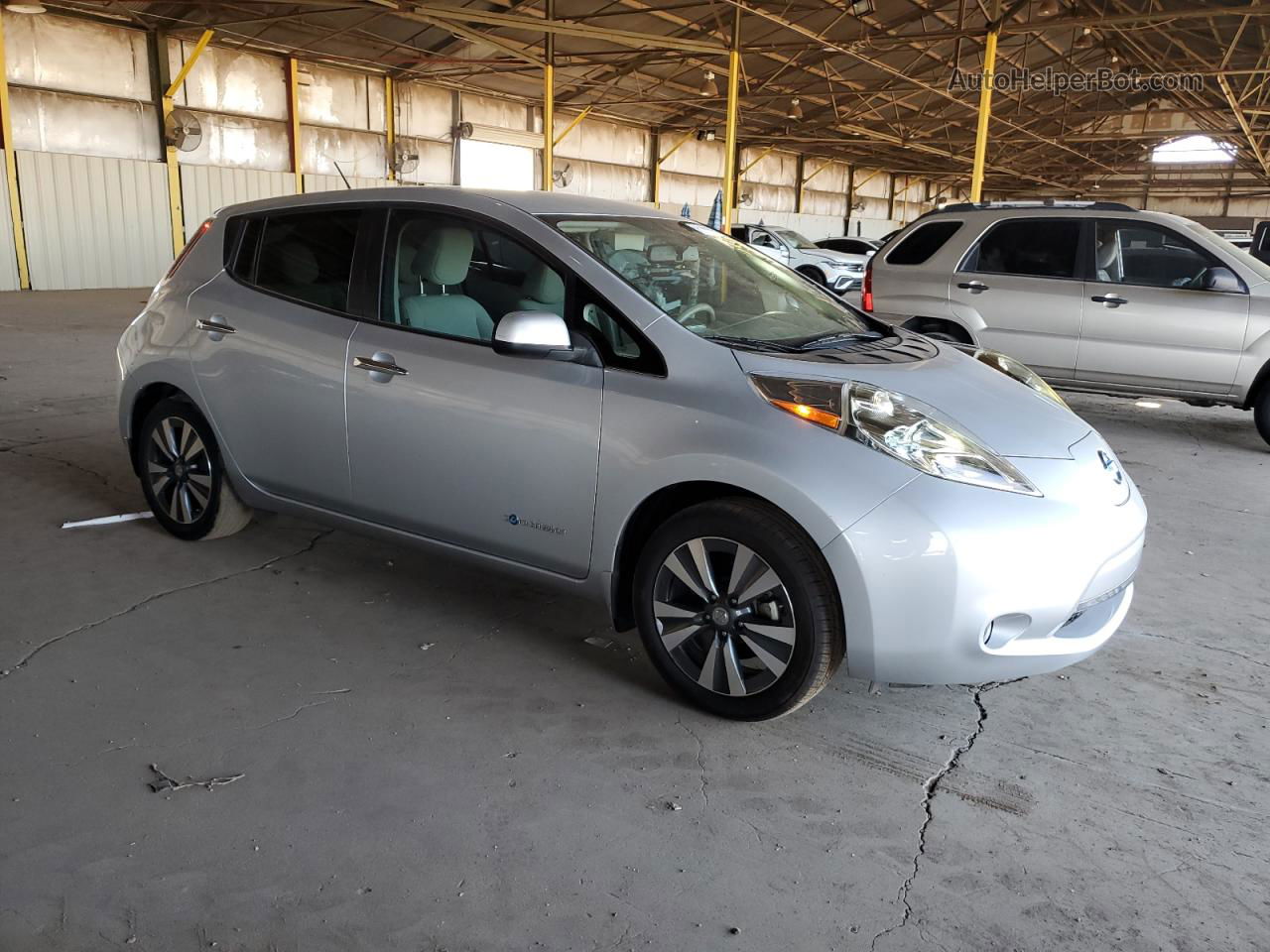 2015 Nissan Leaf S Silver vin: 1N4AZ0CP5FC331270