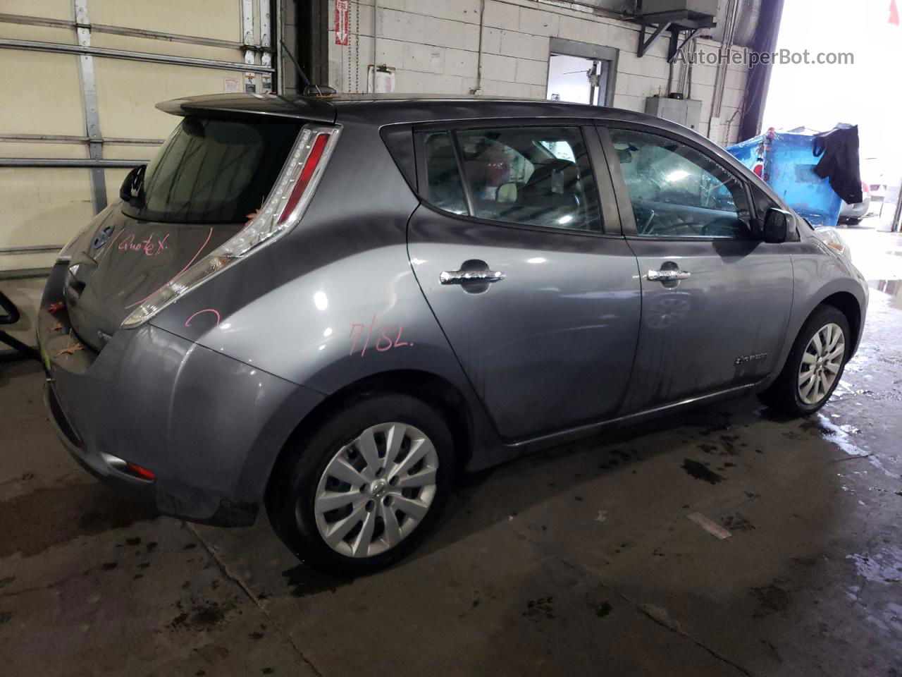 2015 Nissan Leaf S Gray vin: 1N4AZ0CP5FC333939