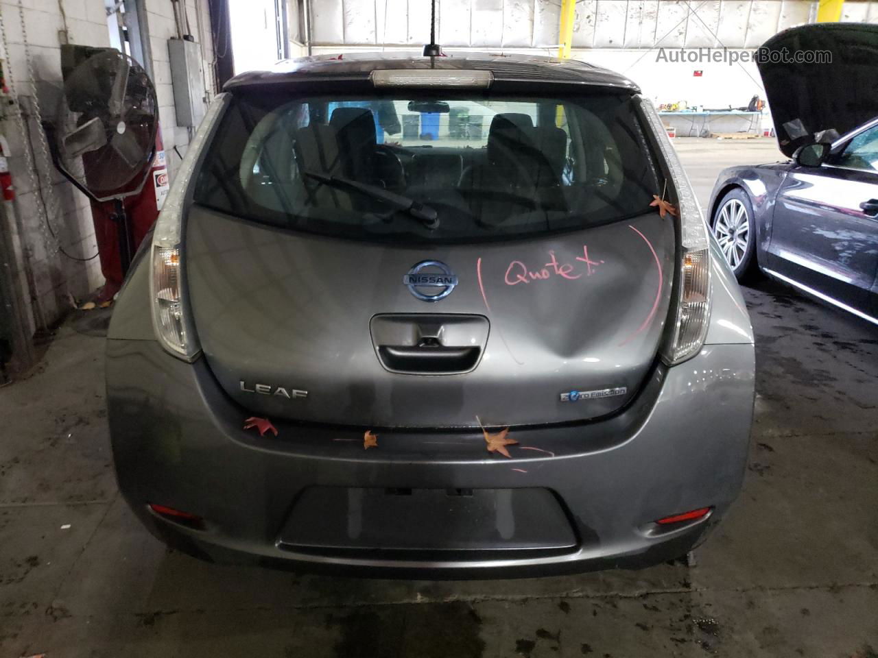 2015 Nissan Leaf S Gray vin: 1N4AZ0CP5FC333939