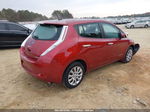 2015 Nissan Leaf S Red vin: 1N4AZ0CP6FC302389