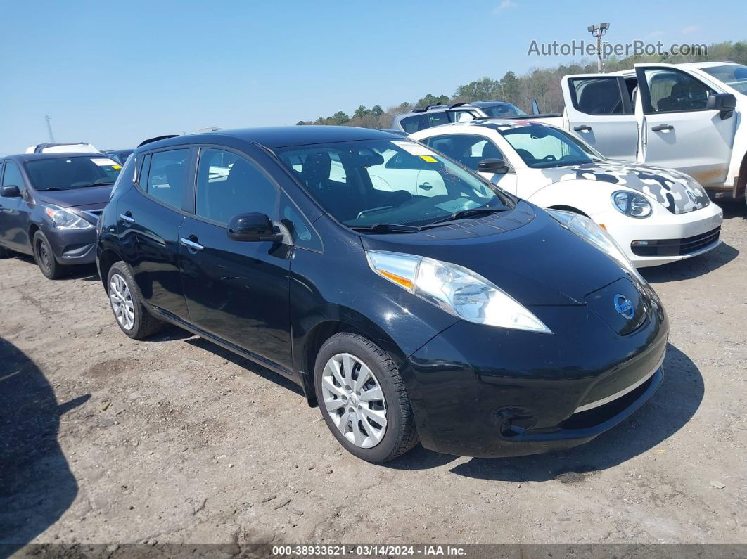 2015 Nissan Leaf S Черный vin: 1N4AZ0CP6FC303204