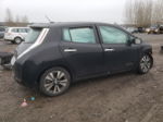 2015 Nissan Leaf S Black vin: 1N4AZ0CP6FC305437