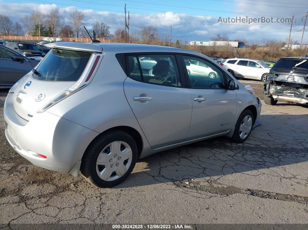 2015 Nissan Leaf S Silver vin: 1N4AZ0CP6FC306605