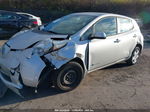 2015 Nissan Leaf S Silver vin: 1N4AZ0CP6FC306605