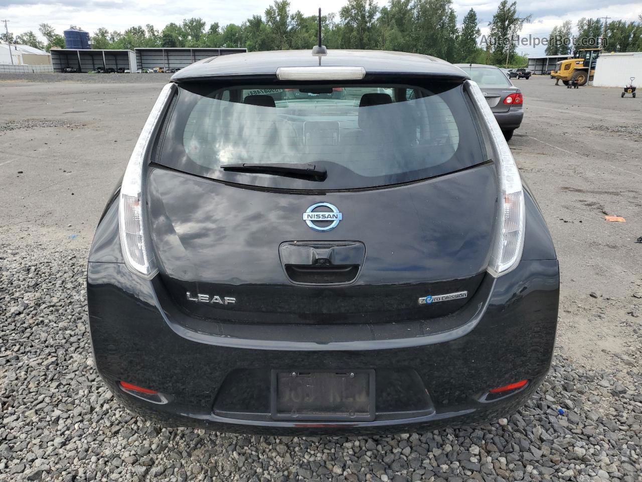 2015 Nissan Leaf S Black vin: 1N4AZ0CP6FC307270