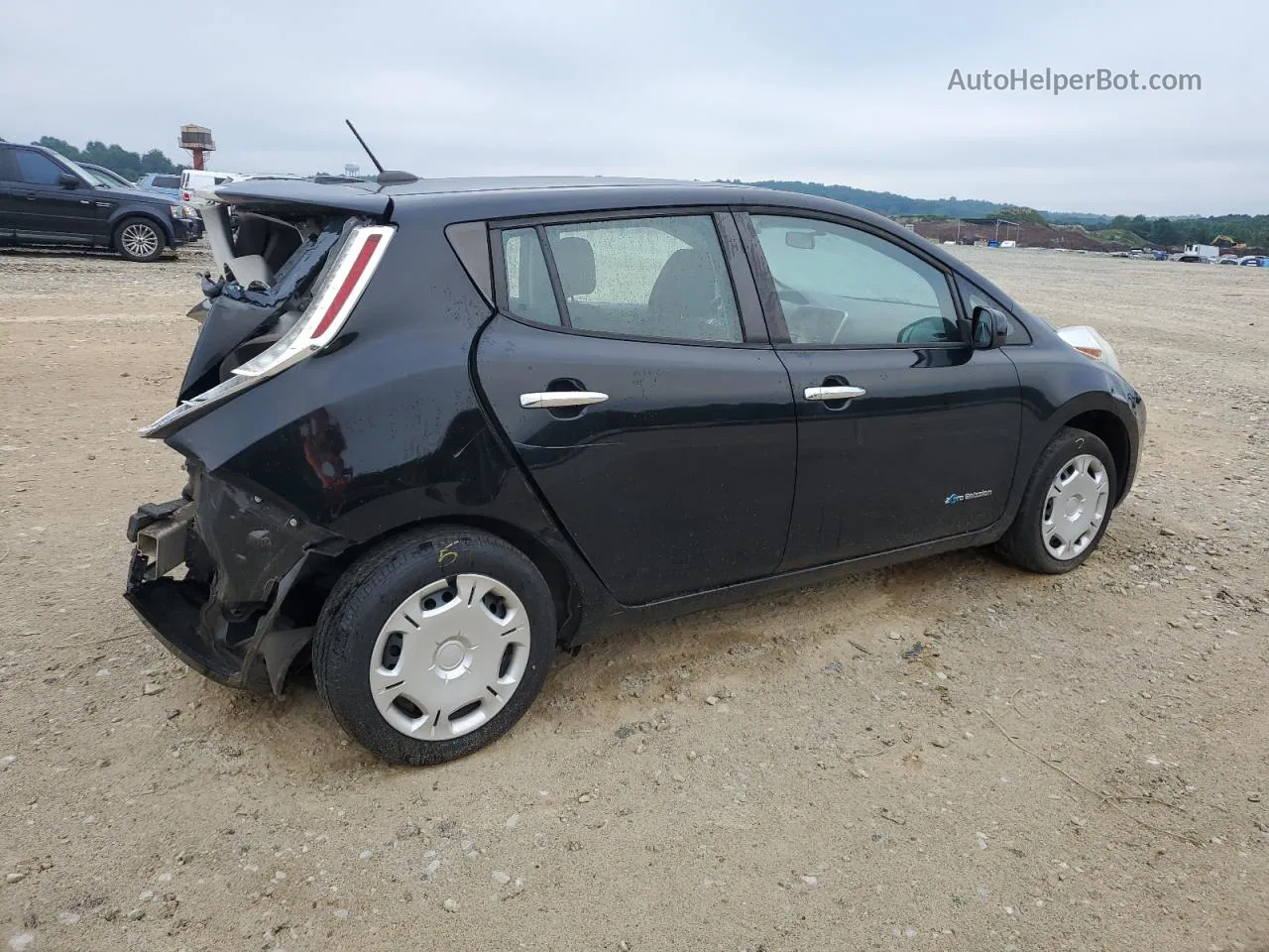 2015 Nissan Leaf S Black vin: 1N4AZ0CP6FC307981