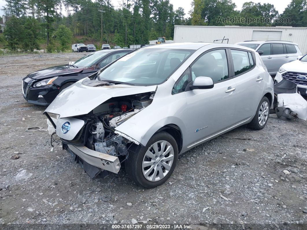 2015 Nissan Leaf S Silver vin: 1N4AZ0CP6FC308032