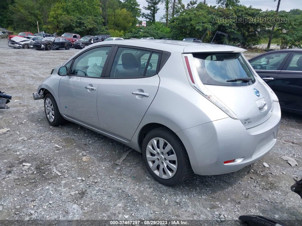 2015 Nissan Leaf S Серебряный vin: 1N4AZ0CP6FC308032