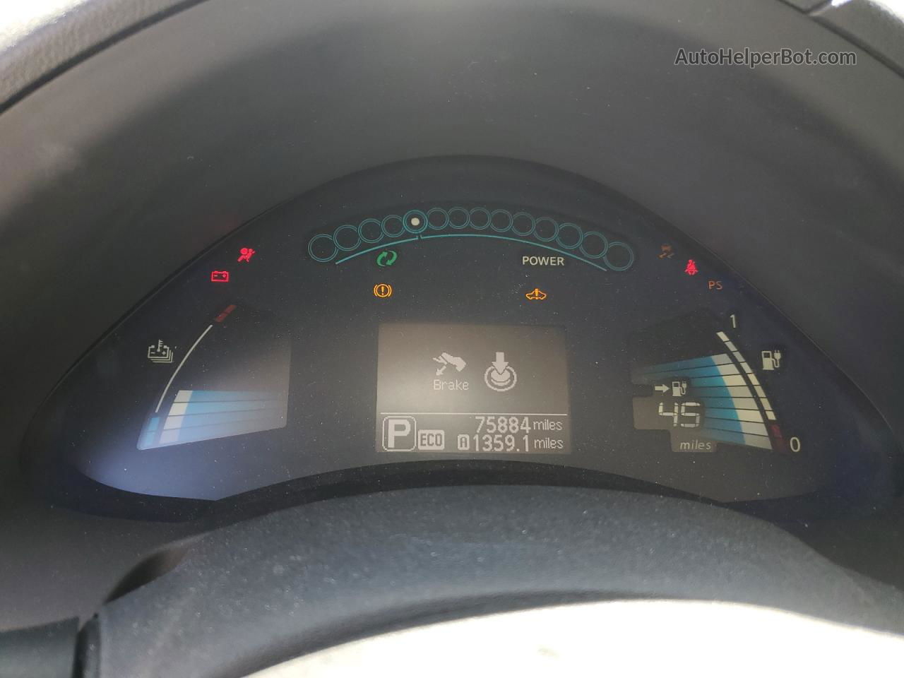 2015 Nissan Leaf S Красный vin: 1N4AZ0CP6FC308791