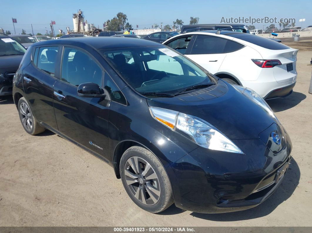 2015 Nissan Leaf Sv Black vin: 1N4AZ0CP6FC311917