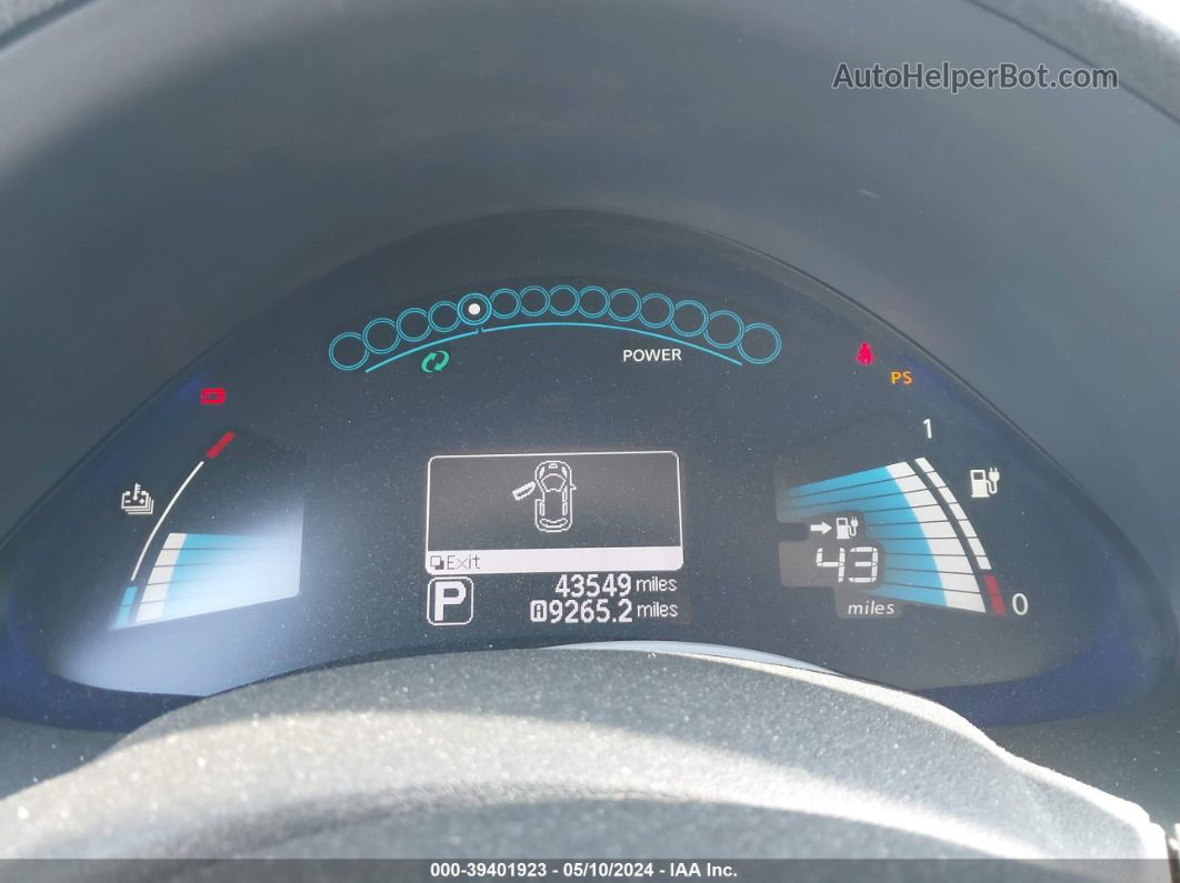 2015 Nissan Leaf Sv Черный vin: 1N4AZ0CP6FC311917