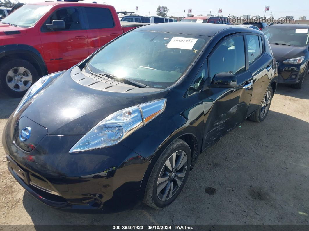 2015 Nissan Leaf Sv Black vin: 1N4AZ0CP6FC311917