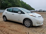 2015 Nissan Leaf S White vin: 1N4AZ0CP6FC314879