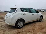 2015 Nissan Leaf S White vin: 1N4AZ0CP6FC314879