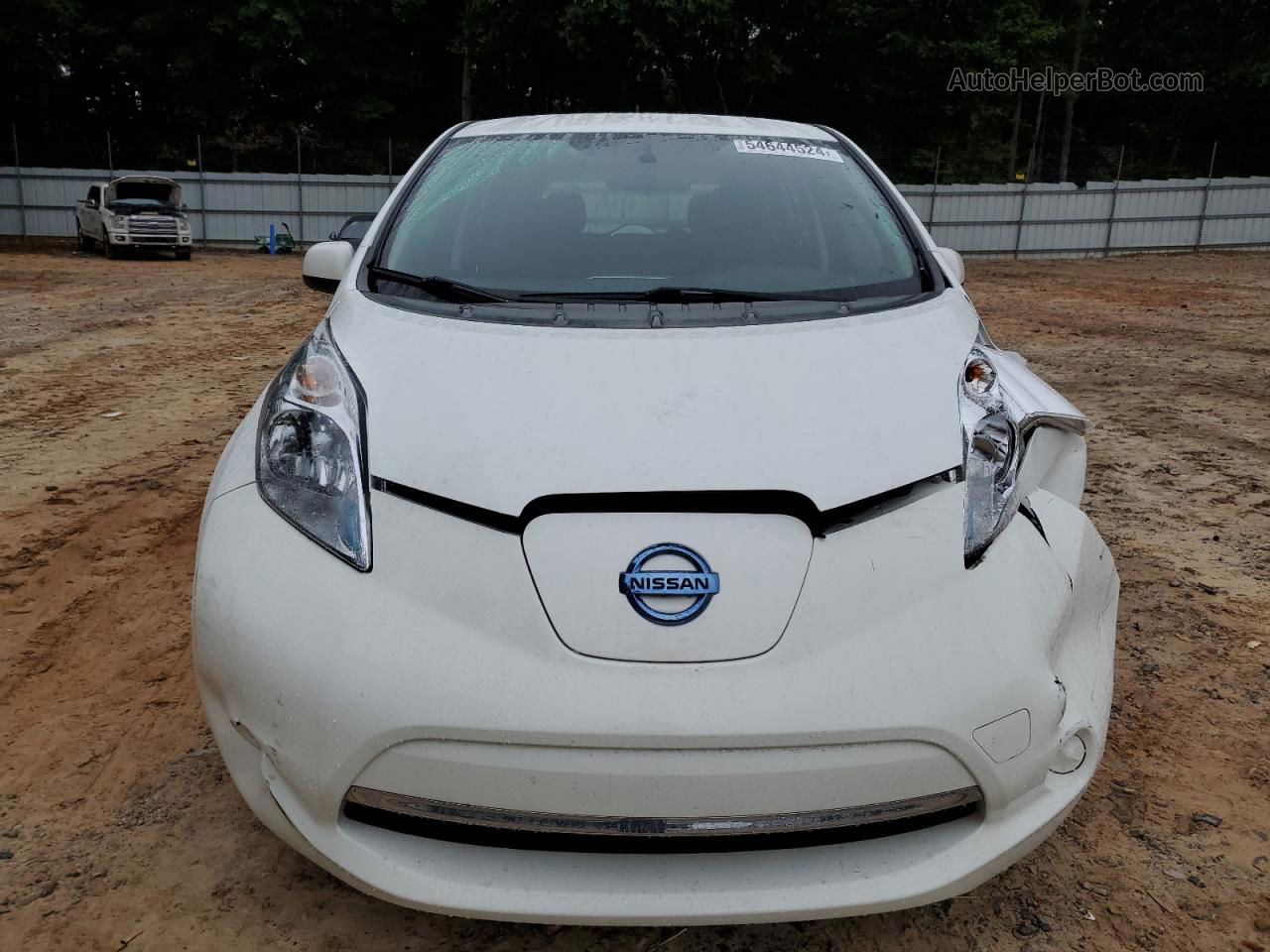 2015 Nissan Leaf S White vin: 1N4AZ0CP6FC314879