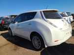 2015 Nissan Leaf S White vin: 1N4AZ0CP6FC320360