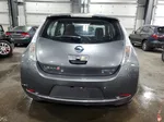 2015 Nissan Leaf S Gray vin: 1N4AZ0CP6FC322996