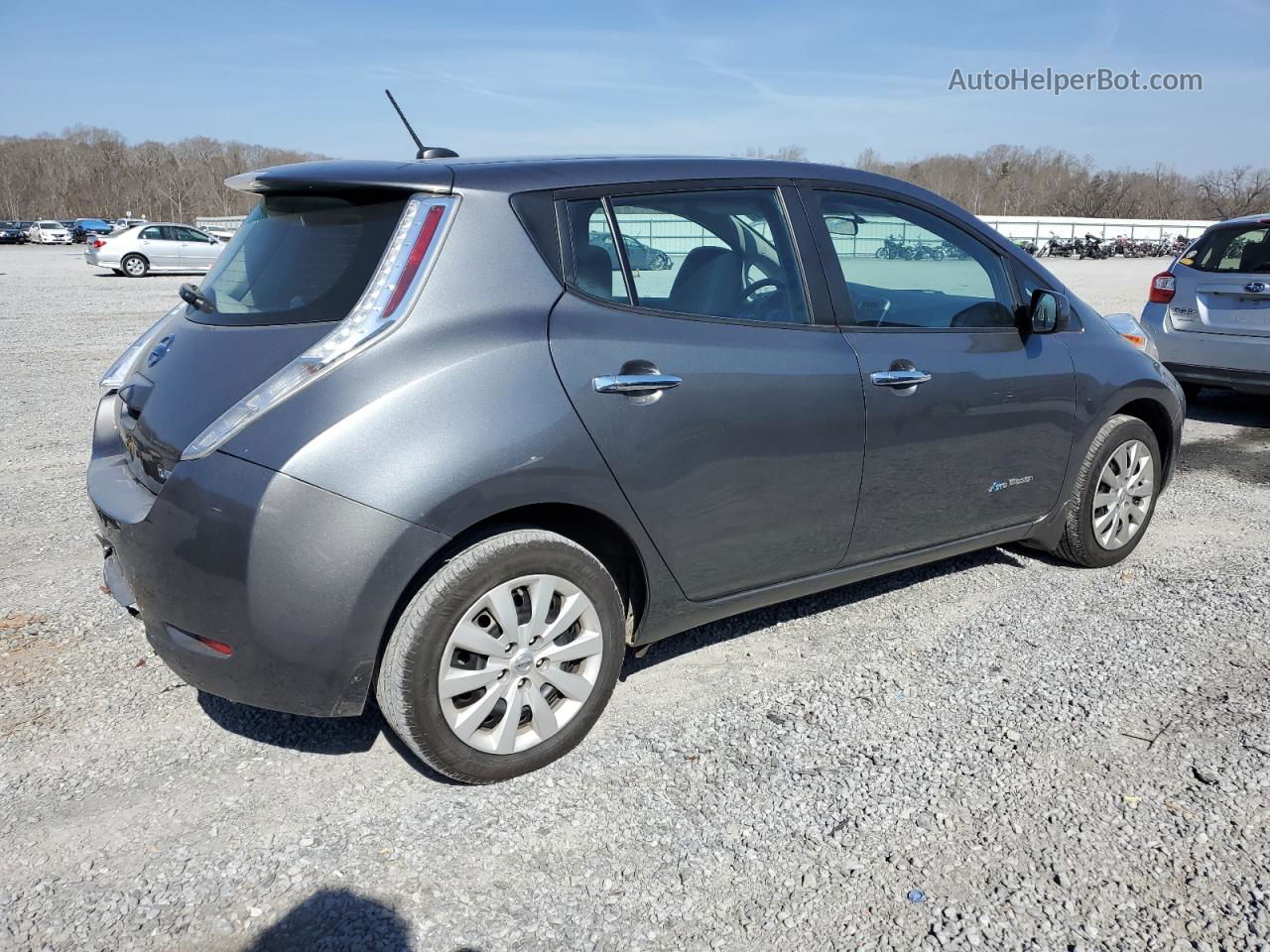 2015 Nissan Leaf S Gray vin: 1N4AZ0CP6FC326448