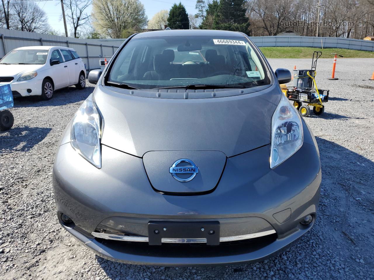 2015 Nissan Leaf S Gray vin: 1N4AZ0CP6FC326448