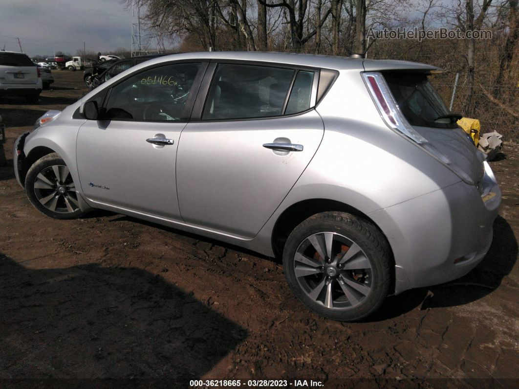 2015 Nissan Leaf S/sv/sl Silver vin: 1N4AZ0CP6FC330709