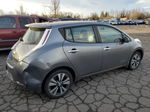 2015 Nissan Leaf S Silver vin: 1N4AZ0CP7FC306029