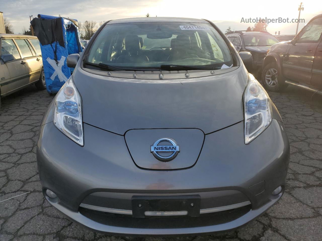 2015 Nissan Leaf S Silver vin: 1N4AZ0CP7FC306029