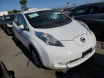 2015 Nissan Leaf S White vin: 1N4AZ0CP7FC306130