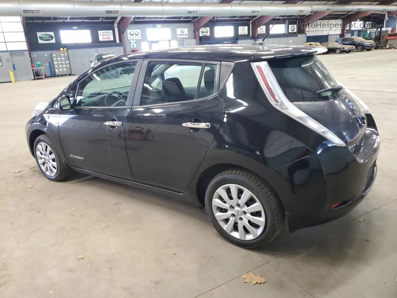 2015 Nissan Leaf S Black vin: 1N4AZ0CP7FC308816