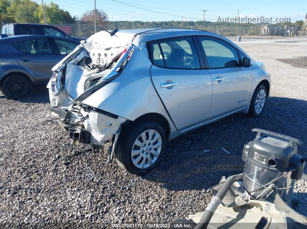 2015 Nissan Leaf S Gray vin: 1N4AZ0CP7FC310145