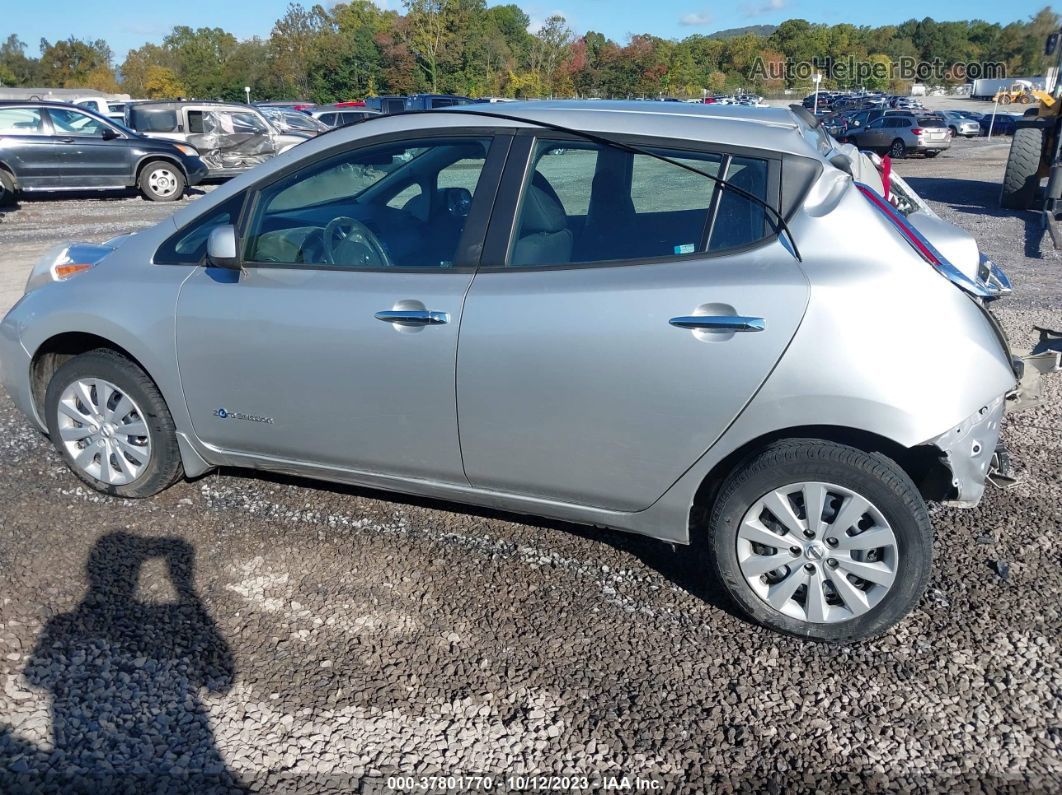 2015 Nissan Leaf S Gray vin: 1N4AZ0CP7FC310145