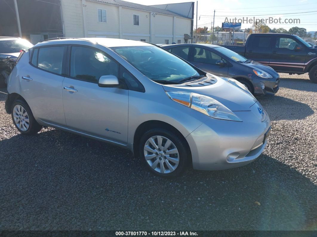 2015 Nissan Leaf S Gray vin: 1N4AZ0CP7FC310145