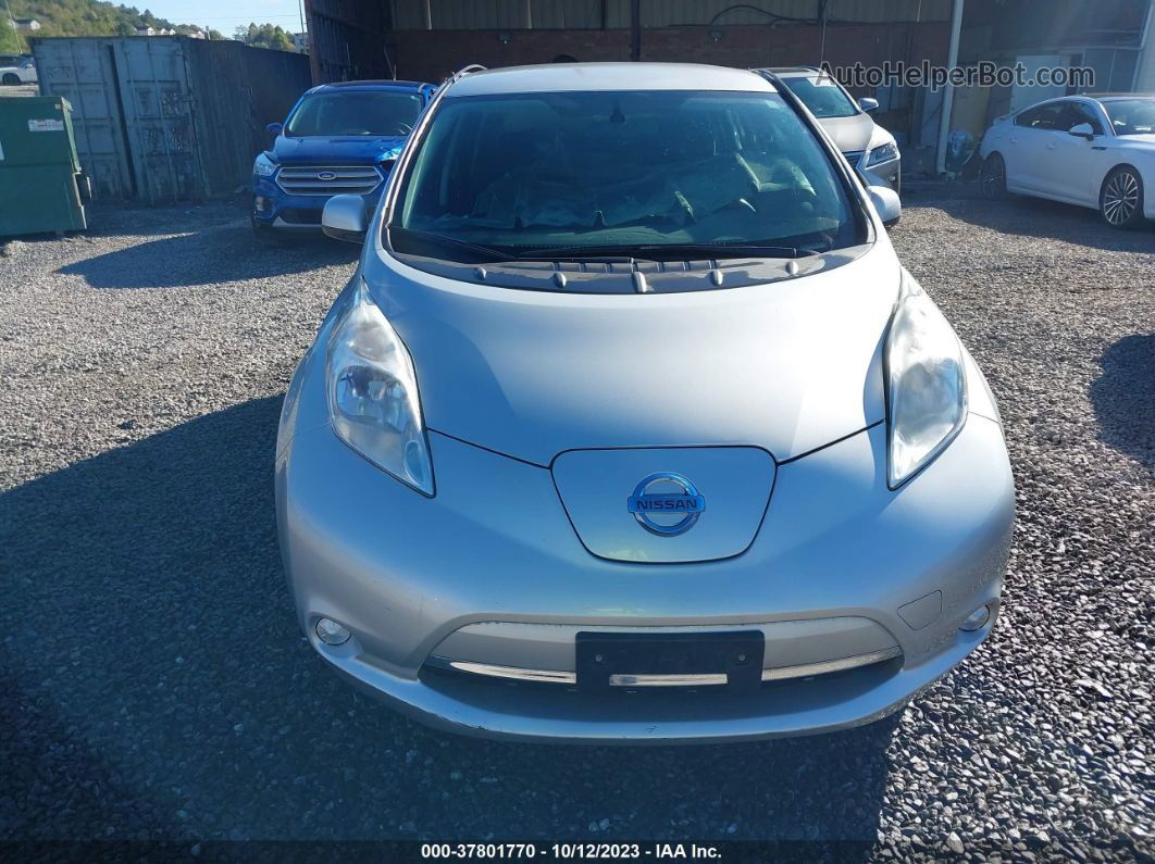 2015 Nissan Leaf S Gray vin: 1N4AZ0CP7FC310145