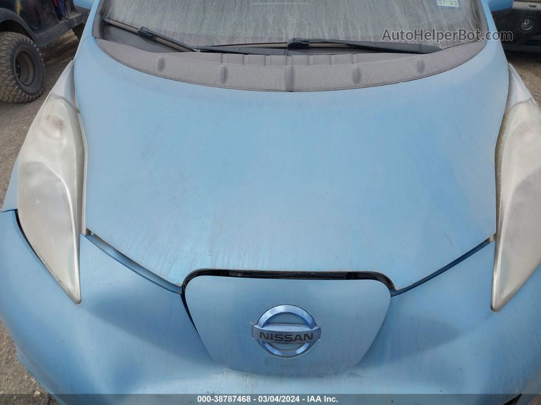 2015 Nissan Leaf S Blue vin: 1N4AZ0CP7FC312817