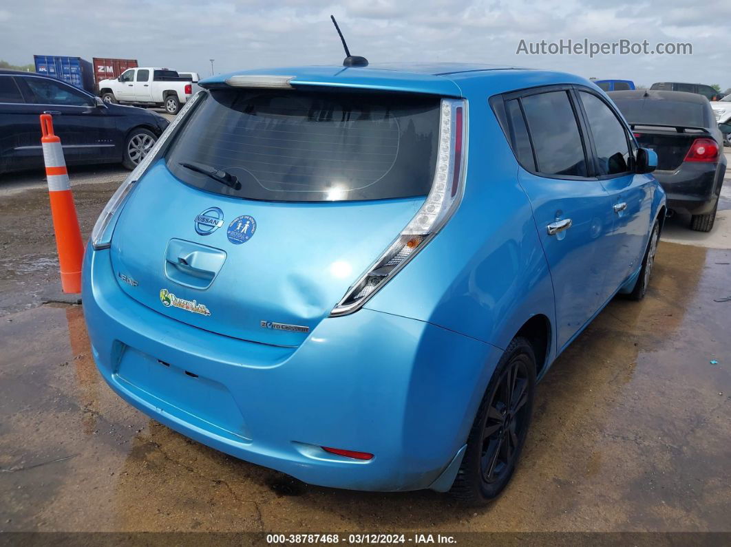 2015 Nissan Leaf S Blue vin: 1N4AZ0CP7FC312817