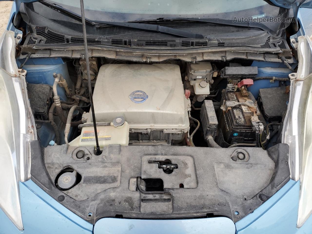 2015 Nissan Leaf S Синий vin: 1N4AZ0CP7FC314549