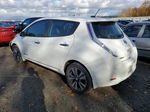 2015 Nissan Leaf S White vin: 1N4AZ0CP7FC324367