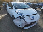 2015 Nissan Leaf S White vin: 1N4AZ0CP7FC324367