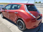 2015 Nissan Leaf S Burgundy vin: 1N4AZ0CP7FC327673