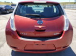 2015 Nissan Leaf S Burgundy vin: 1N4AZ0CP7FC327673