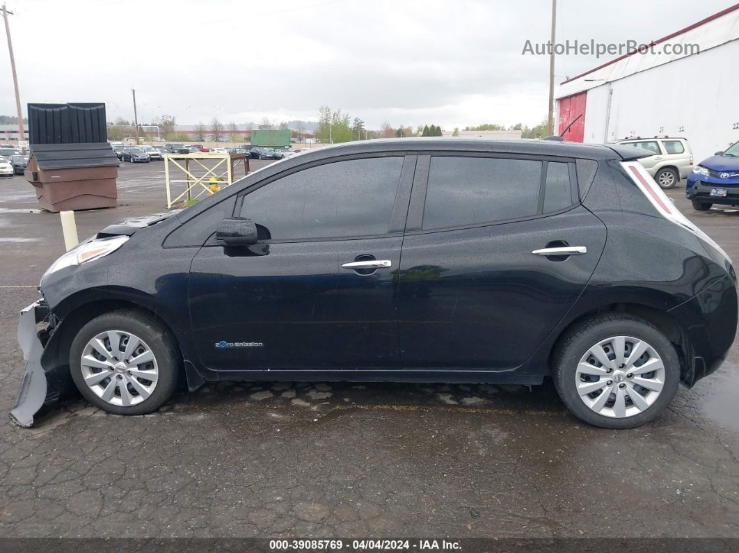 2015 Nissan Leaf S Черный vin: 1N4AZ0CP8FC300823