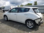 2015 Nissan Leaf S White vin: 1N4AZ0CP8FC306962