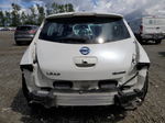 2015 Nissan Leaf S White vin: 1N4AZ0CP8FC306962