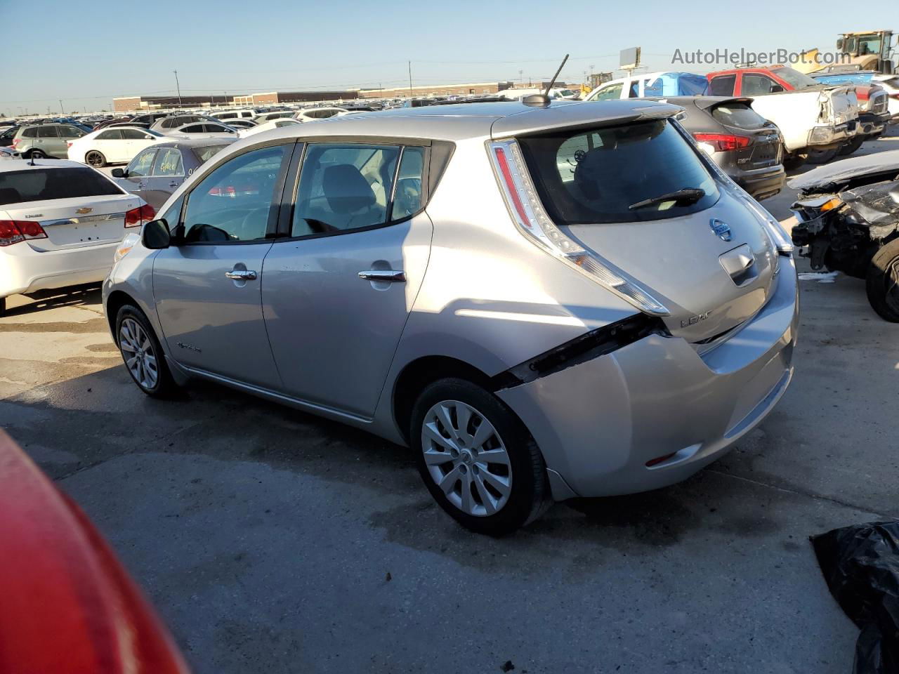 2015 Nissan Leaf S Silver vin: 1N4AZ0CP8FC311661