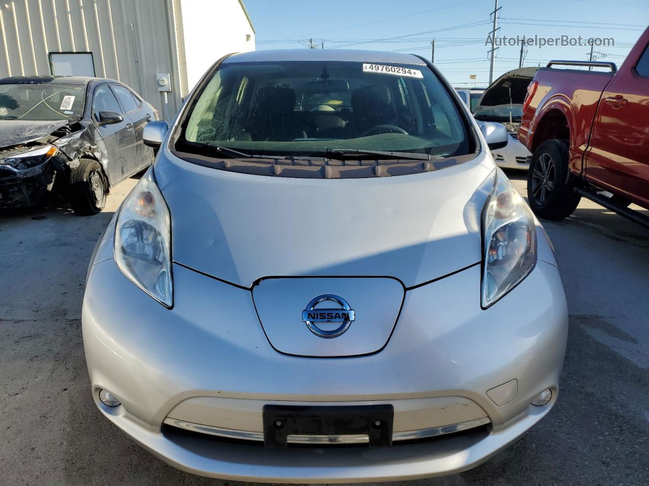 2015 Nissan Leaf S Silver vin: 1N4AZ0CP8FC311661